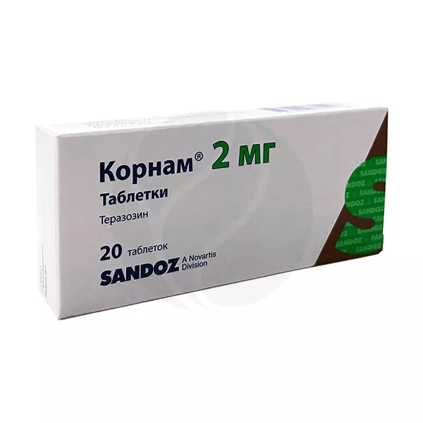 Изображение товара Корнам таблетки 2мг, №20 Изображение товара Корнам таблетки 2мг, №20