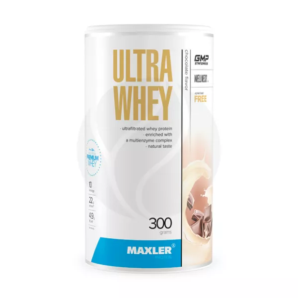 Maxler Ultra Whey сывороточный протеин со вкусом шоколад, 300г