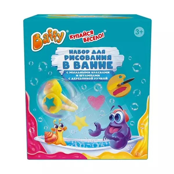 Изображение товара Baffy набор для рисования в ванне с мыльными красками и штампами с деревянной ручкой, цвет малиновый и желтый (3+) Изображение товара Baffy набор для рисования в ванне с мыльными красками и штампами с деревянной ручкой, цвет малиновый и желтый (3+)