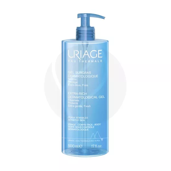 Изображение товара Uriage гель для лица и тела обогащённый дерматологический 500мл Изображение товара Uriage гель для лица и тела обогащённый дерматологический 500мл