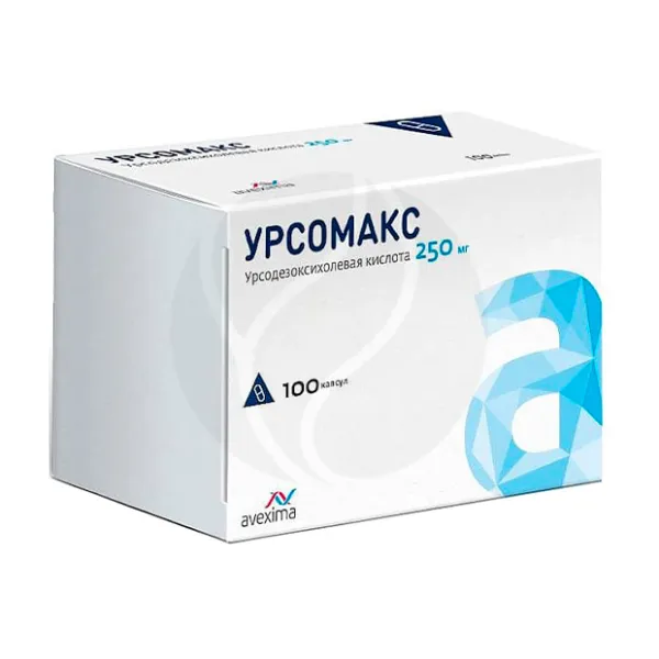 Изображение товара Урсомакс капсулы 250мг №100 для лечения печени желчевыводящих путей