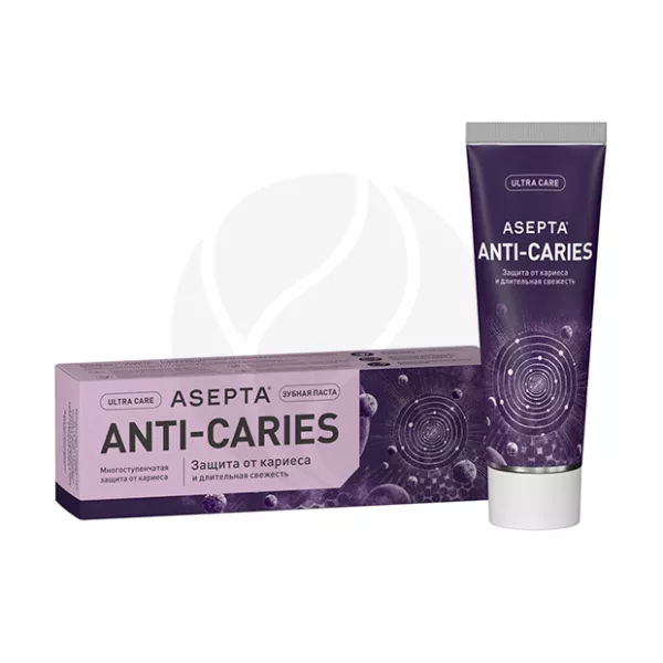 Asepta Anti-caries защита от кариеса и длительная свежесть зубная паста, 75мл