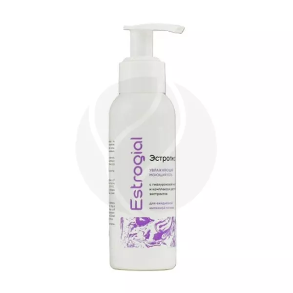 Изображение товара Эстрогиал Увлажняющий моющий гель для интимной гигиены 100мл Изображение товара Эстрогиал Увлажняющий моющий гель для интимной гигиены 100мл
