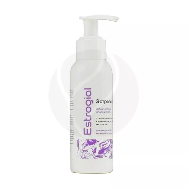 Изображение товара Эстрогиал Увлажняющий моющий гель для интимной гигиены 100мл Изображение товара Эстрогиал Увлажняющий моющий гель для интимной гигиены 100мл