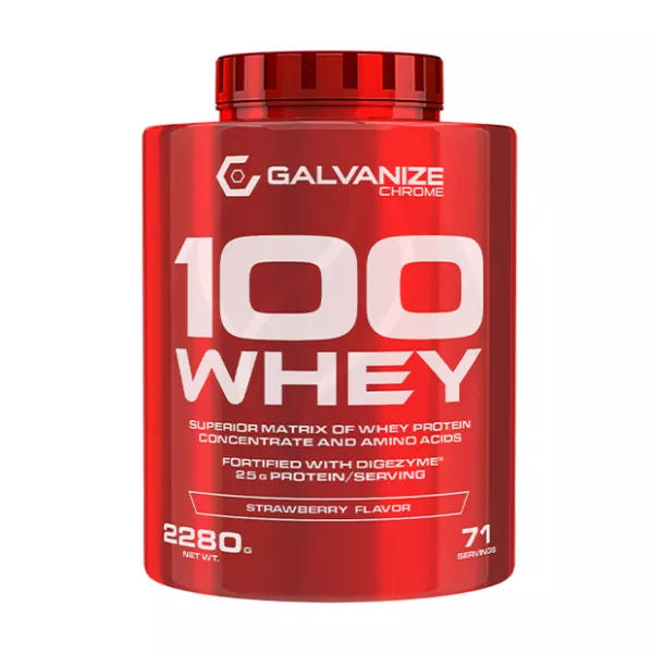 Galvanize С100 Whey протеин со вкусом клубника, 2280г