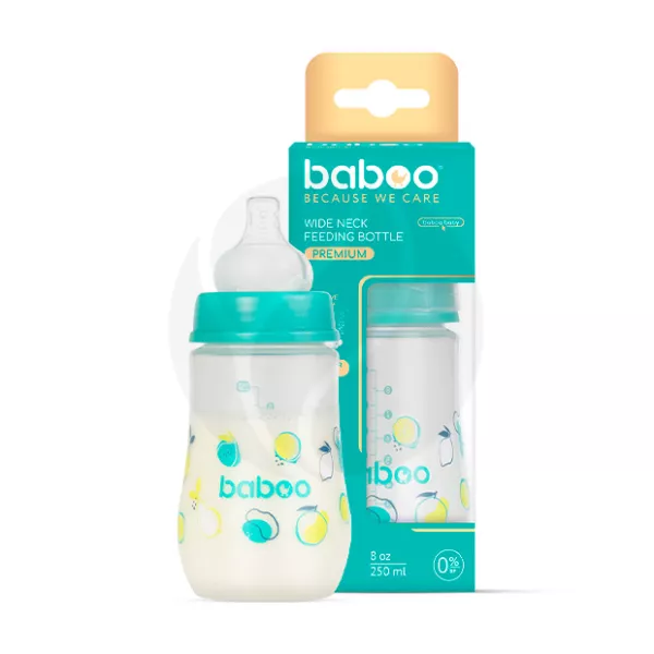 Изображение товара Бутылочка для кормления Baboo с силиконовой соской 3+ месяцев безопасная и удобная
