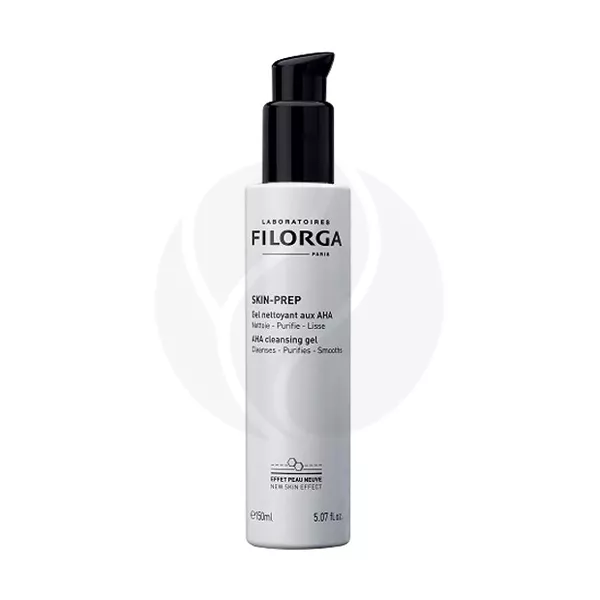 Изображение товара Очищающий гель с АНА и PHA кислотами Filorga Skin-Prep 150мл Изображение товара Очищающий гель с АНА и PHA кислотами Filorga Skin-Prep 150мл