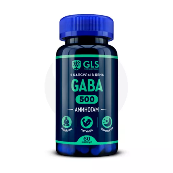 Изображение товара GLS Gaba Аминогам капсулы для нервной системы и сна, 60 капсул