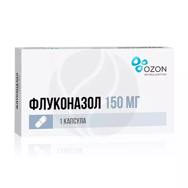 Изображение товара Флуконазол-Озон капсулы 150мг для лечения грибковых инфекций Изображение товара Флуконазол-Озон капсулы 150мг для лечения грибковых инфекций