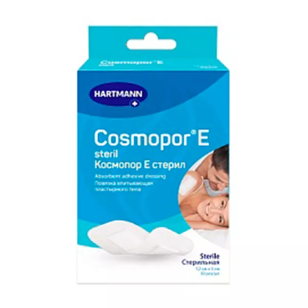 Изображение товара Hartmann Cosmopor E Steril повязка впитывающая пластырного типа 7,2см*5см, №10 Изображение товара Hartmann Cosmopor E Steril повязка впитывающая пластырного типа 7,2см*5см, №10