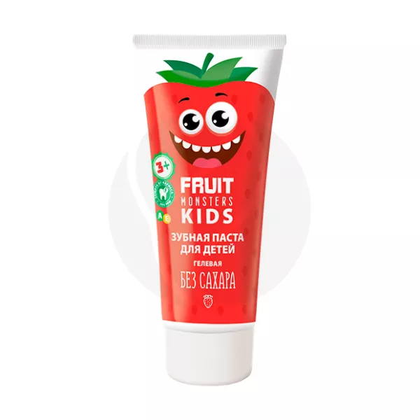 Изображение товара Детская зубная паста Fruit Monsters Kids клубника 60г для детей от 3 лет