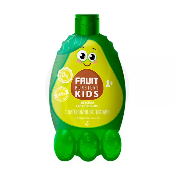 Изображение товара Fruit Monsters Kids гель-пена 2в1 Авокадо для детей (1+лет), 400мл