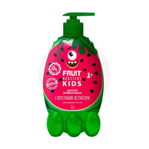 Изображение товара Детское жидкое мыло Fruit Monsters Kids Арбуз увлажнение 400мл
