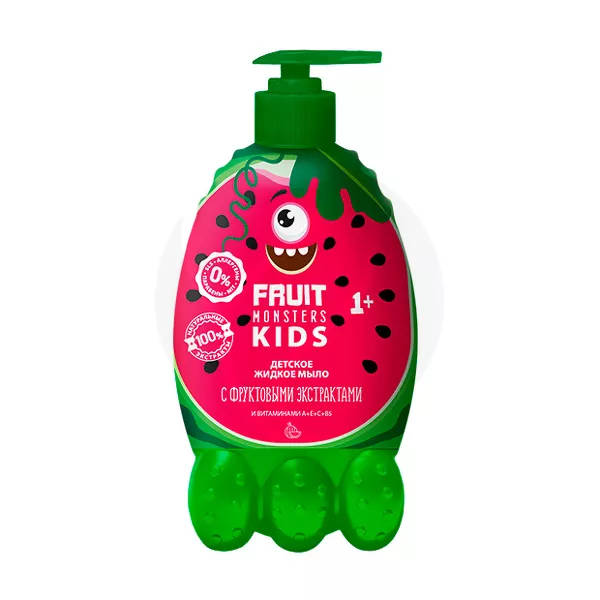Изображение товара Детское жидкое мыло Fruit Monsters Kids Арбуз увлажнение 400мл Изображение товара Детское жидкое мыло Fruit Monsters Kids Арбуз увлажнение 400мл