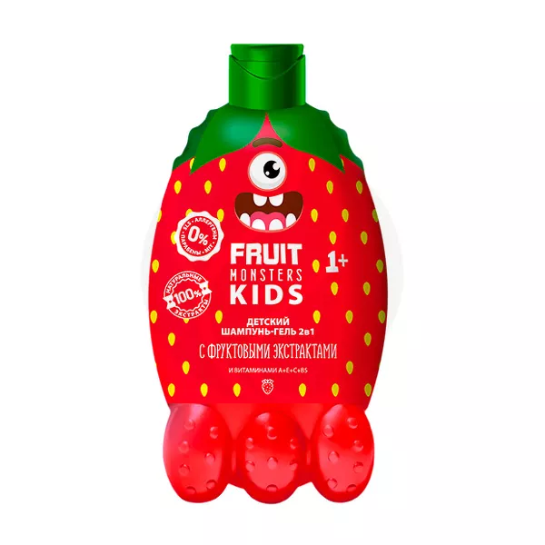 Изображение товара Детский шампунь-гель Fruit Monsters Kids Лесные ягоды 2 в 1, 400 мл Изображение товара Детский шампунь-гель Fruit Monsters Kids Лесные ягоды 2 в 1, 400 мл