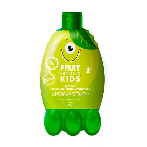 Изображение товара Fruit Monsters Kids шампунь-кондиционер 2 в 1 детский Яблоко (1+), 400мл Изображение товара Fruit Monsters Kids шампунь-кондиционер 2 в 1 детский Яблоко (1+), 400мл