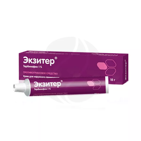 Изображение товара Экзитер крем д/наружн. прим. 1% 15г для лечения грибка