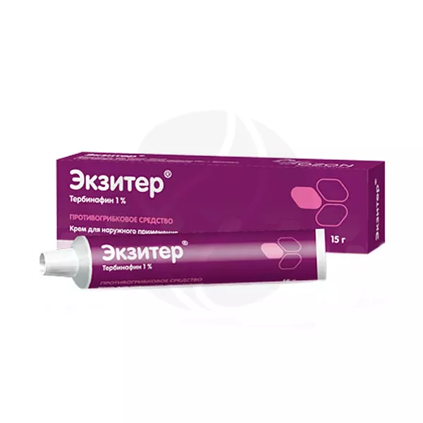 Изображение товара Экзитер крем д/наружн. прим. 1% 15г для лечения грибка Изображение товара Экзитер крем д/наружн. прим. 1% 15г для лечения грибка