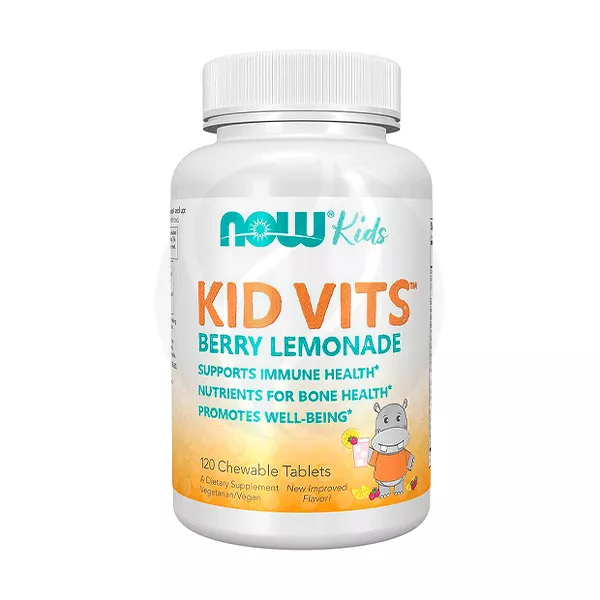 Изображение товара NOW Витамины для детей таблетки жевательные со вкусом ягодный лимонад, №120 Изображение товара NOW Витамины для детей таблетки жевательные со вкусом ягодный лимонад, №120