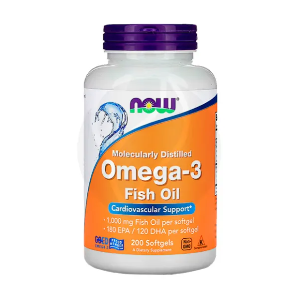 NOW Омега-3 капсулы, №200