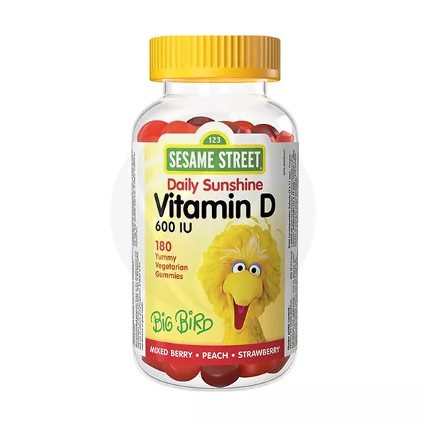 Изображение товара Витамин D3 600 МЕ жевательные мармеладки 180 шт Sesame Street