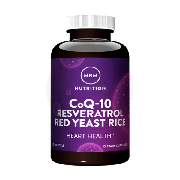 Изображение товара MRM Nutrition Коэнзим Q10, Ресвератрол и Красный дрожжевой рис, 60 капсул