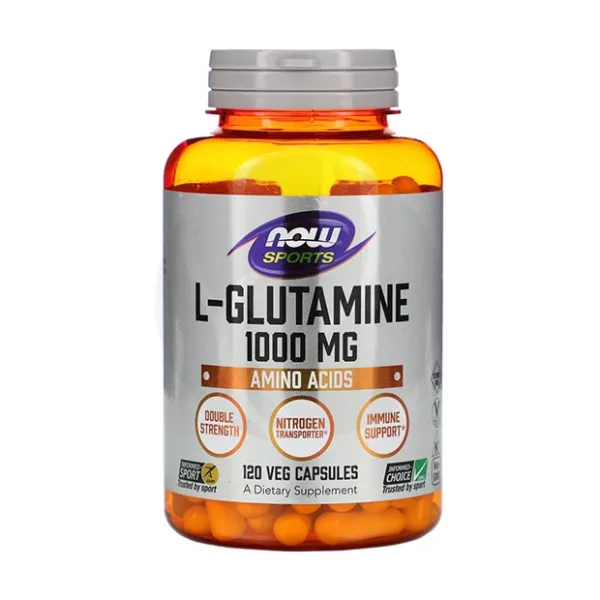 NOW L-глутамин капсулы 1000мг, №120
