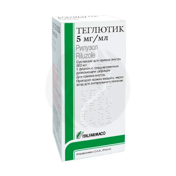 Изображение товара Теглютик суспензия 5 мг/мл, 300 мл для лечения БАС, Италфармако