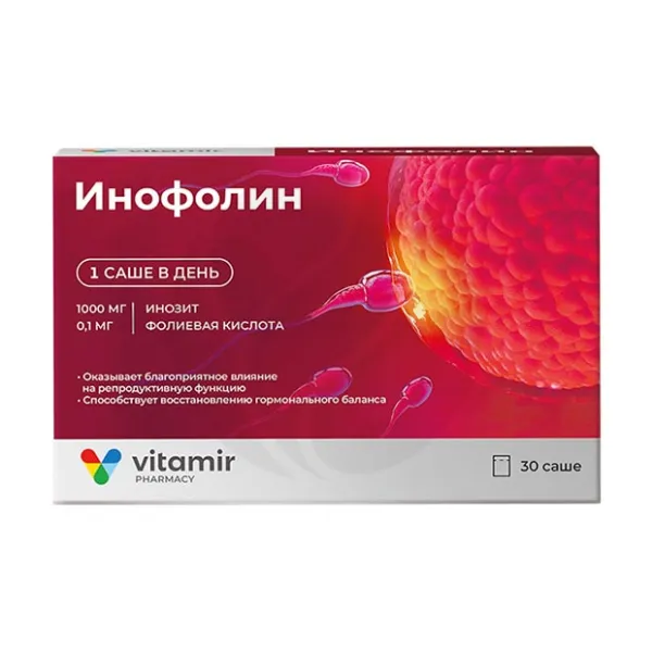 Изображение товара Vitamir Инофолин порошок для поддержки женского здоровья 30 саше
