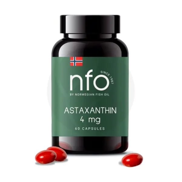 Изображение товара NFO Астаксантин капсулы No60 - антиоксидант с витаминами для поддержки здоровья