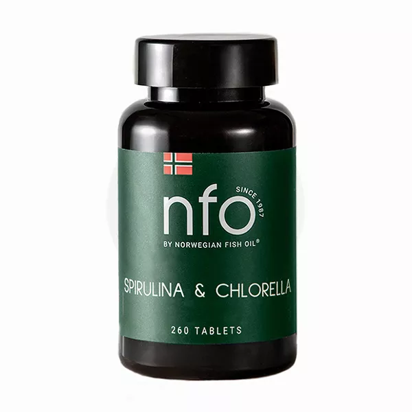 Изображение товара NFO Спирулина и Хлорелла таблетки, №260 Изображение товара NFO Спирулина и Хлорелла таблетки, №260