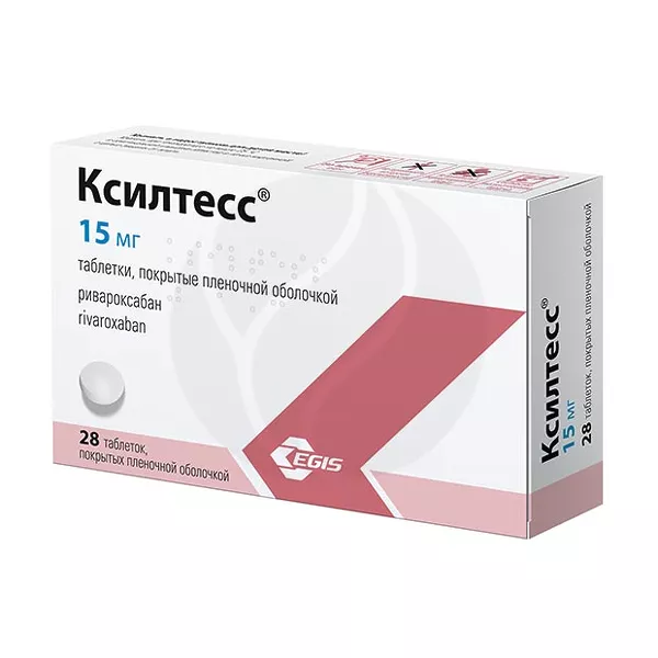 Изображение товара Ксилтесс таблетки 15 мг покрытые пленочной оболочкой 28 шт. Изображение товара Ксилтесс таблетки 15 мг покрытые пленочной оболочкой 28 шт.