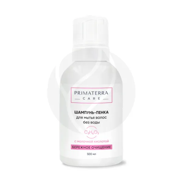 Изображение товара Primaterra Care Шампунь-пенка для мытья волос без воды, 500 мл - уход для пожилых и лежачих больных