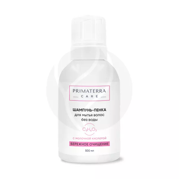 Изображение товара Primaterra Care шампунь-пенка без воды 500мл для пожилых и инвалидов Изображение товара Primaterra Care шампунь-пенка без воды 500мл для пожилых и инвалидов