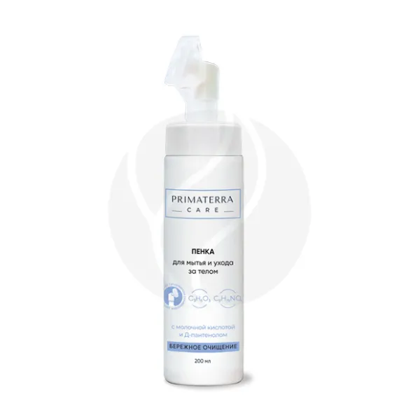 Primaterra Care пенка очищающая для мытья и ухода за телом, 200мл