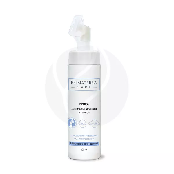 Изображение товара Primaterra Care пенка очищающая для мытья и ухода за телом 200мл