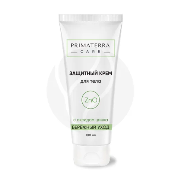 Изображение товара Защитный крем Primaterra Care с оксидом цинка 100 мл для чувствительной кожи Изображение товара Защитный крем Primaterra Care с оксидом цинка 100 мл для чувствительной кожи
