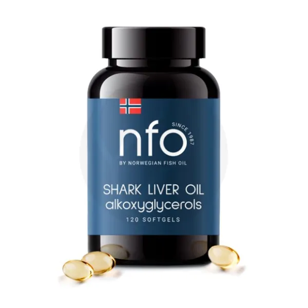 NFO Омега-3 Жир печени акулы капсулы, №120