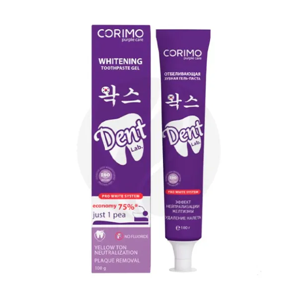 Изображение товара Corimo Эффект нейтрализации желтизны зубная паста с гидроксиапатитом 100 г