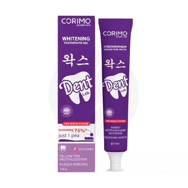 Изображение товара Зубная паста Corimo Эффект нейтрализации желтизны 100г Изображение товара Зубная паста Corimo Эффект нейтрализации желтизны 100г