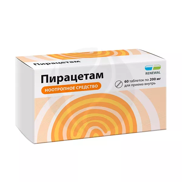Изображение товара Таблетки Пирацетам Реневал 200 мг - ноотропное средство Изображение товара Таблетки Пирацетам Реневал 200 мг - ноотропное средство