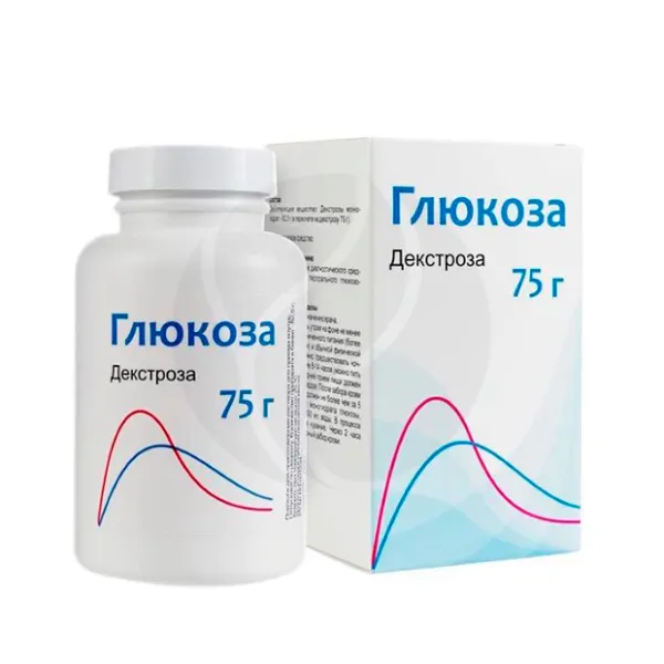 Изображение товара Глюкоза порошок для проведения глюкозотолерантного теста 75 г Россия