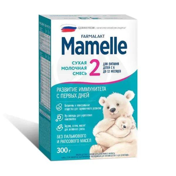 Изображение товара Mamelle 2 сухая молочная смесь (6-12мес), 300г