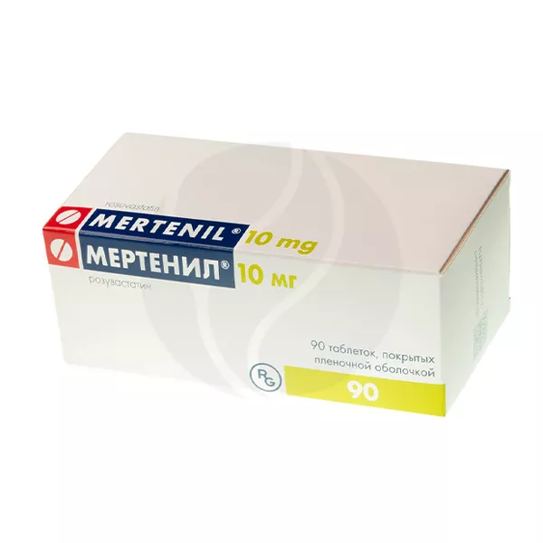Изображение товара Мертенил таблетки покрыт. п/о 10мг, №90 Изображение товара Мертенил таблетки покрыт. п/о 10мг, №90