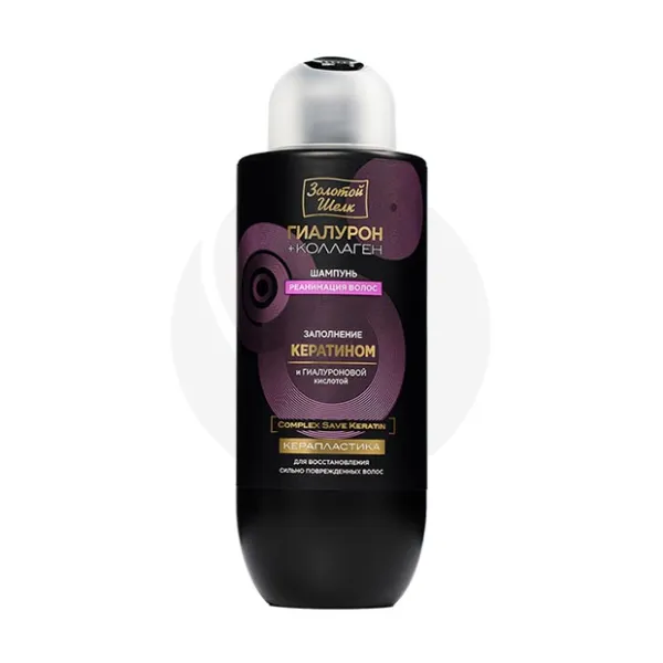 Изображение товара Золотой Шелк Гиалурон+Коллаген шампунь реанимация и увлажнение 500 мл