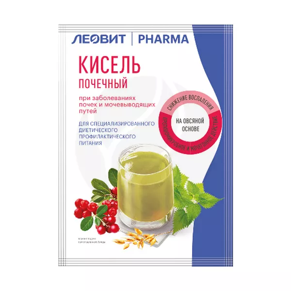 Изображение товара Кисель почечный Леовит Pharma 20 г Изображение товара Кисель почечный Леовит Pharma 20 г