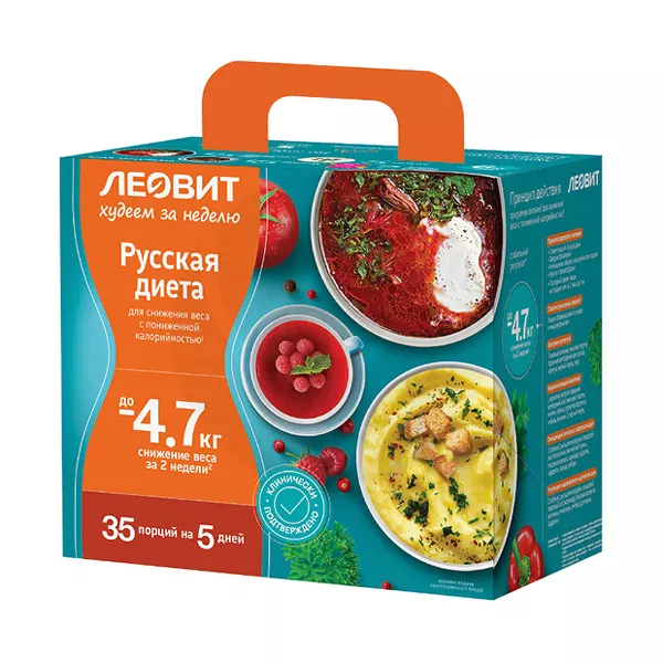 Изображение товара Леовит Худеем за неделю Русская диета (кейс)