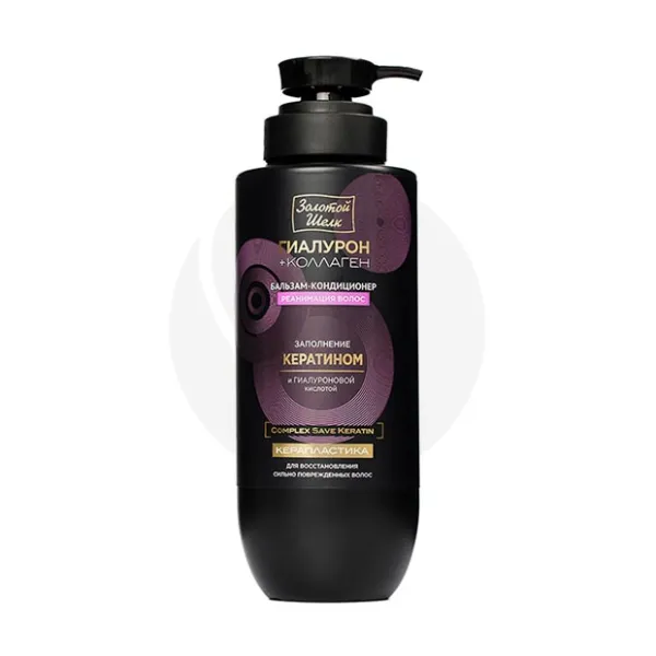 Изображение товара Золотой Шелк бальзам-кондиционер Гиалурон+коллаген 500 мл