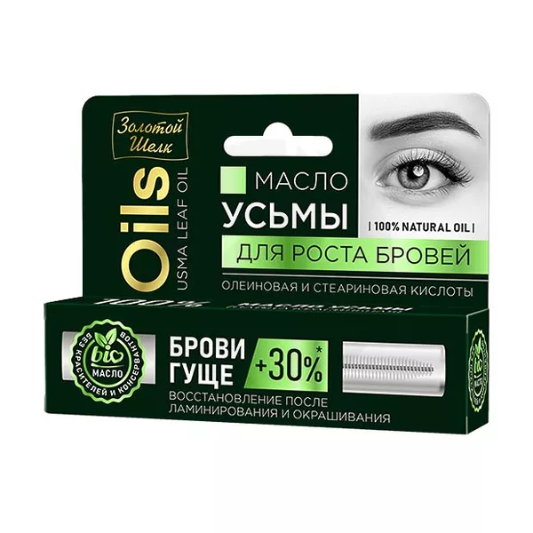 Изображение товара Масло усьмы для роста бровей Золотой Шелк Народные Промыслы 7мл Изображение товара Масло усьмы для роста бровей Золотой Шелк Народные Промыслы 7мл