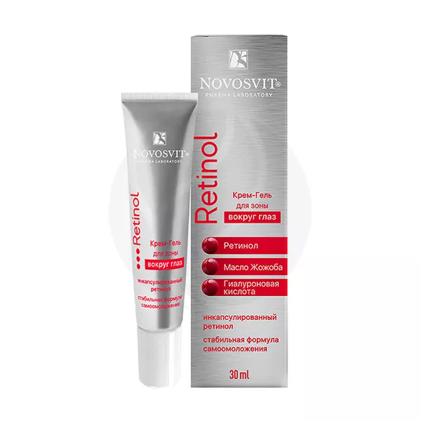 Изображение товара Novosvit крем-гель для зоны вокруг глаз с ретинолом, 30мл